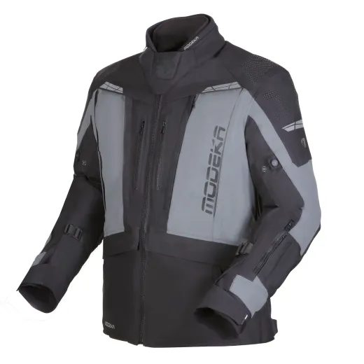 MOTOCYKLOVÁ BUNDA MODEKA HYDRON ČERNOŠEDÁ