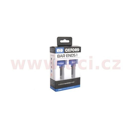 ZÁVAŽÍ ŘÍDÍTEK BAR ENDS 1 S REDUKCÍ PRO VNITŘNÍ PRŮMĚR 13 A 18 MM (VNĚJŠÍ 22 A 28,6 MM), OXFORD (MODRÝ ELOX, PÁR)
