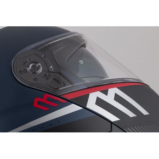 PŘILBA CASSIDA MODULO 2.1 COMPASS (MODRÁ MATNÁ PERLEŤ/ČERNÁ/STŘÍBRNÁ/ČERVENÁ, PLEXI S PŘÍPRAVOU PRO PINLOCK)