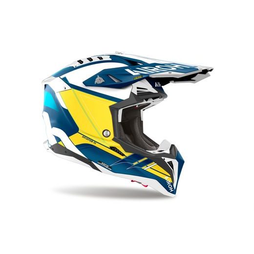 PŘILBA AVIATOR 3 SABER, AIROH (MATNÁ MODRÁ) 2024