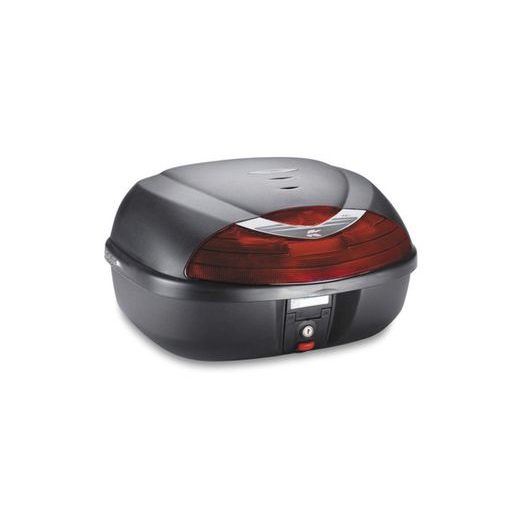 MONOLOCK TOPCASE - 42L, KAPPA (ČERNÝ, ČERVENÁ ODRAZKA, KOMPOZIT, VČ. PLOTNY K628)