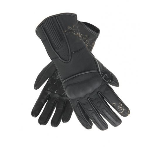 SPARK DÁMSKÉ KOŽENÉ MOTO RUKAVICE NELLA ČERNÉ