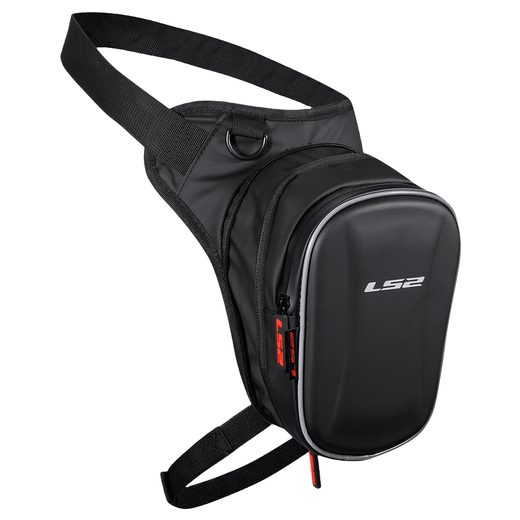 LS2 LLB-02 LEG BAG 900D FILM/EVA/PU LEATHER BLACK 4.5L
