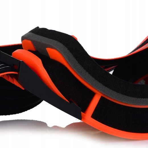 LS2 CHARGER PRO GOGGLE H-V ORANGE WITH IRIDIUM VISOR