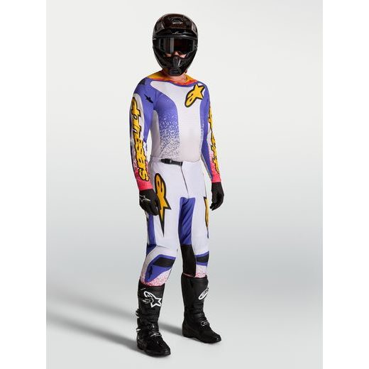 KALHOTY FLUID DRAG, ALPINESTARS (SVĚTLE ŠEDÁ/FIALOVÁ/ZLATÁ) 2027