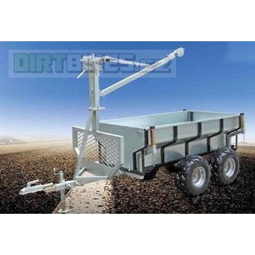 MULTIFUNKČNÍ VOZÍK ZA ČTYŘKOLKU, VČETNĚ VELKÉ, SKLOPNÉ KORBY A RAMENA