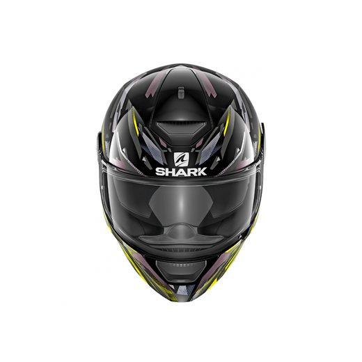SHARK INTEGRÁLNÍ PŘILBA D-SKWAL KANHJI ČERNÁ/ŠEDÁ/ŽLUTÁ