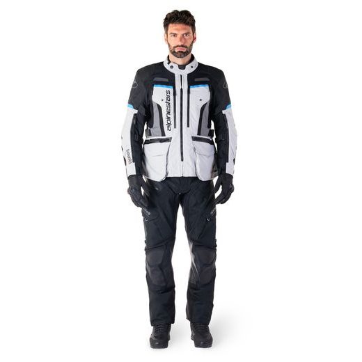 BUNDA BOGOTA PRO DRYSTAR, ALPINESTARS (ŠEDÁ/ČERNÁ/MODRÁ) 2025