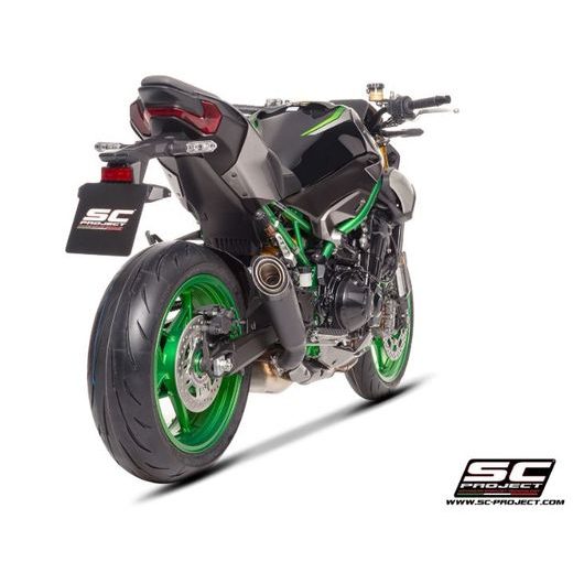 SC-PROJECT KAWASAKI Z900 2025- TITANOVÝ VÝFUK S1 MATNĚ ČERNÝ HOMOLOGOVANÝ