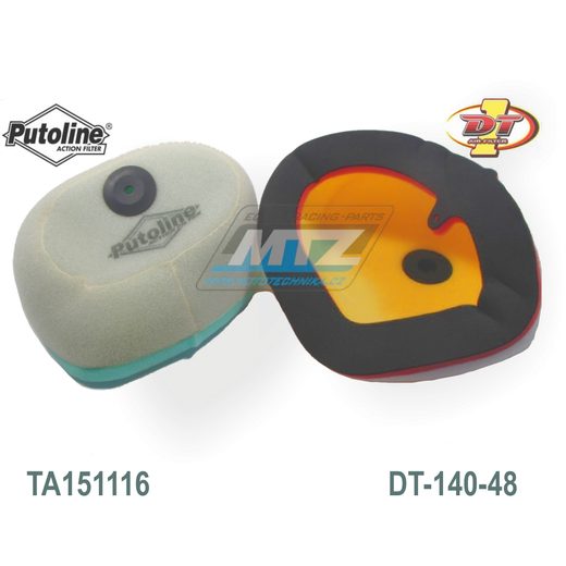 PUTOLINE FILTR VZDUCHOVÝ - KAWASAKI KX125 / 03-08 + KX250 / 03-08