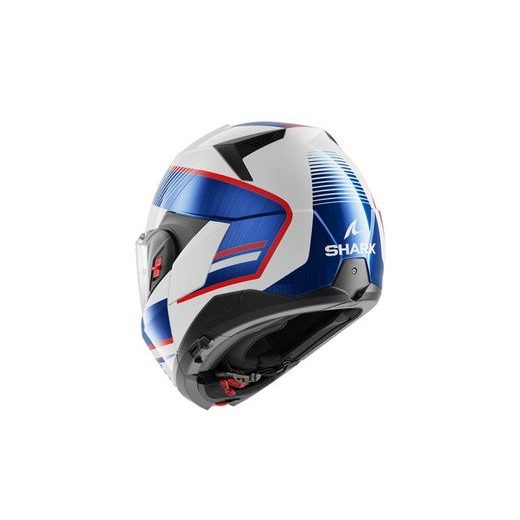 SHARK PŘEKLOPNÁ PŘILBA OXO SIKTER BARVA BÍLÁ ČERVENÁ MODRÁ