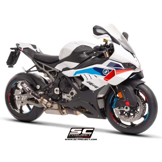 SC-PROJECT VÝFUK Z UHLÍKOVÝCH VLÁKEN CR-T S MŘÍŽKOU PROTI KAMENŮM BMW S 1000 RR (25) E5+