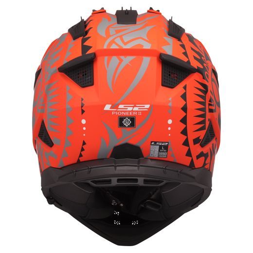 LS2 ENDURO MOTO PŘILBA MX702 PIONEER II RANGI ORANGE