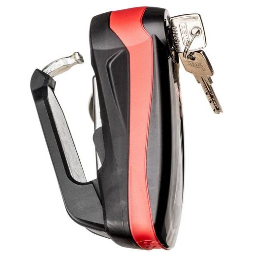 ZÁMEK NA KOTOUČOVOU BRZDU S ALARMEM DETECTO 7000 RS1 (TRN 3 X 5 MM), ABUS (LOGO RED)