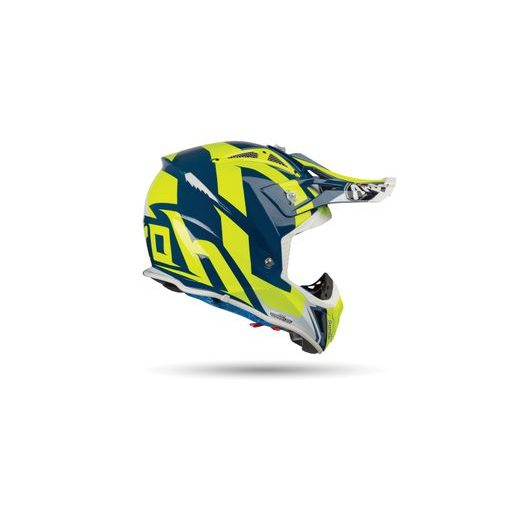 PŘILBA AVIATOR 2.3 AMSS BIGGER, AIROH - ITÁLIE (MODRÁ LESKLÁ)