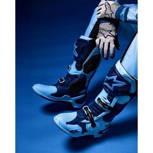BOTY TECH 10 LIMITOVANÁ EDICE STEELERS, ALPINESTARS (MODRÁ/SVĚTLE MODRÁ) 2025