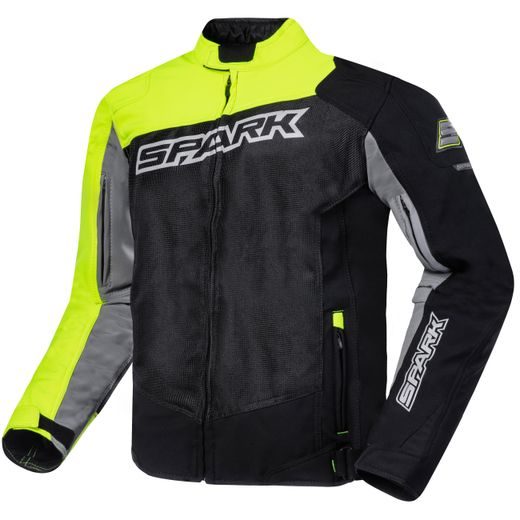 SPARK PÁNSKÁ TEXTILNÍ MOTO BUNDA MONTAUK FLUO