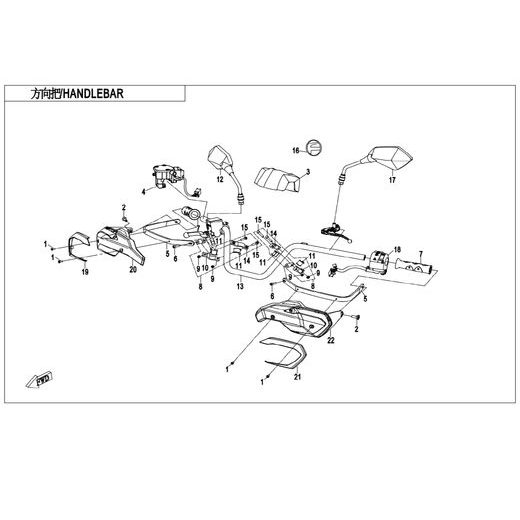 CFMOTO GLADIATOR HAND GUARD