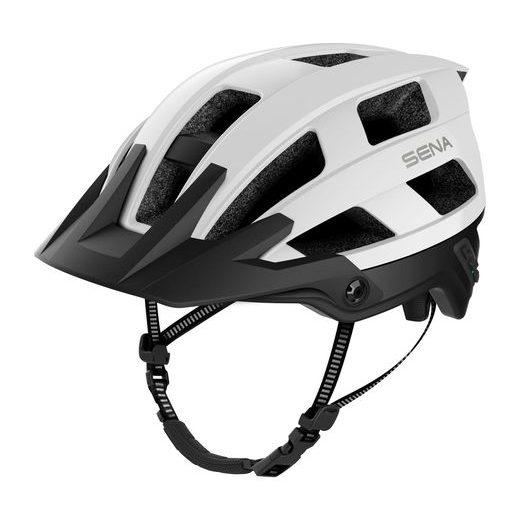 CYKLO PŘILBA S HEADSETEM M1 EVO, SENA (MATNÁ BÍLÁ)