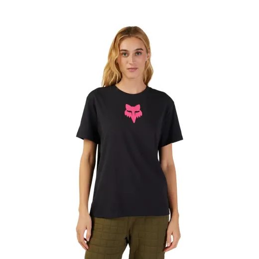 FOX DÁMSKÉ TRIČKO FOX HEAD SS TEE BLACK/PINK