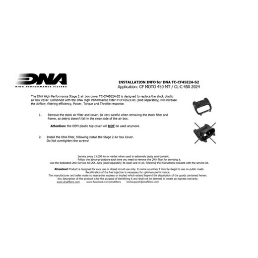 VZDUCHOVÝ FILTR + VÍKO SÁNÍ DNA CFMOTO 450MT 2024- P-CF45S23-01