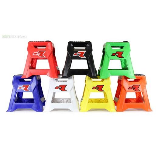 STOJAN MX R15 (TECHNOPOLYMER / HLINÍK), RTECH - ITÁLIE (NEON ORANŽOVÁ/ČERNÁ)