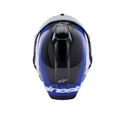 PŘILBA SUPERTECH R10 ARIUS, ALPINESTARS (KARBON/MODRÁ/BÍLÁ) 2026