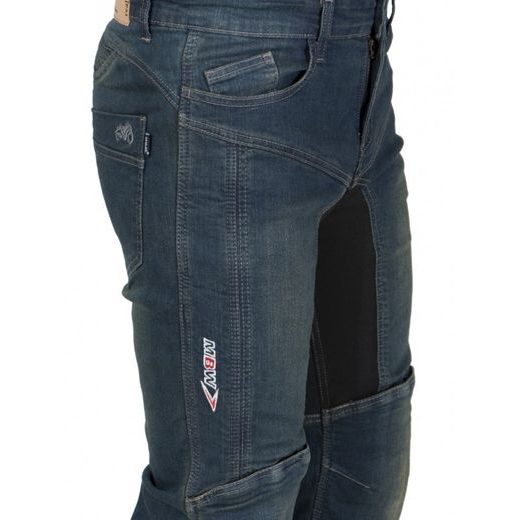 MBW PÁNSKÉ KEVLAROVÉ MOTO JEANS DIEGO MODRÉ