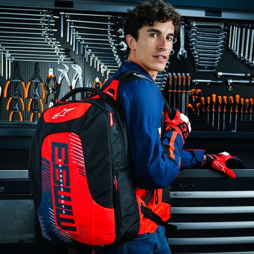 BATOH CITY HUNTER V2 MM93 KOLEKCE, ALPINESTARS (ČERVENÁ FLUO/MODRÁ/ČERNÁ/BÍLÁ) 2025