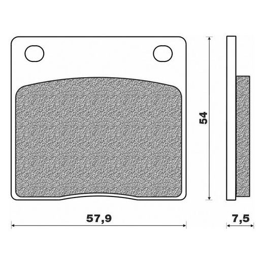 BRZDOVÉ DESTIČKY (SMĚS ROAD TOURING ORGANIC) NEWFREN (2 KS V BALENÍ)