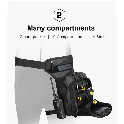 RHINOWALK - TAŠKA NA NOHU TACTICAL