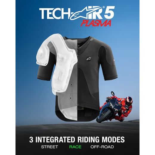 AIRBAGOVÁ VESTA TECH-AIR®5 PLASMA SYSTEM, ALPINESTARS (ČERNÁ) 2025