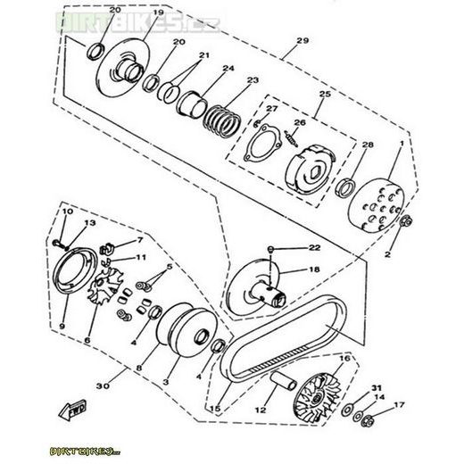 25. CLUTCH CARRIER ASSY 160MM ( SPOJKA LINHAI 400)