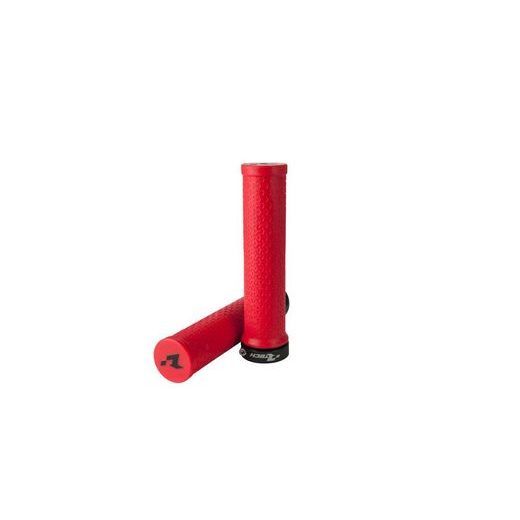 GRIPY LOCK-ON R20, RTECH (NEON ČERVENÉ, 1 PÁR)