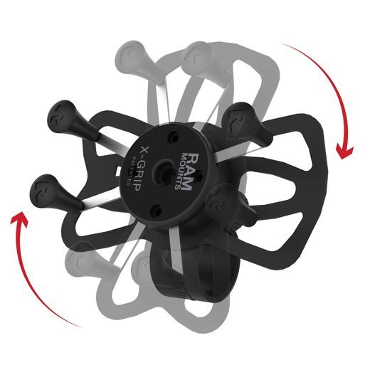 KOMPLETNÍ SESTAVA DRŽÁKU PRO MALÉ TELEFONY X-GRIP SE "TOUGH-STRAP" STAHOVACÍM UPÍNANÍM NA ŘIDÍTKA, RAM MOUNTS