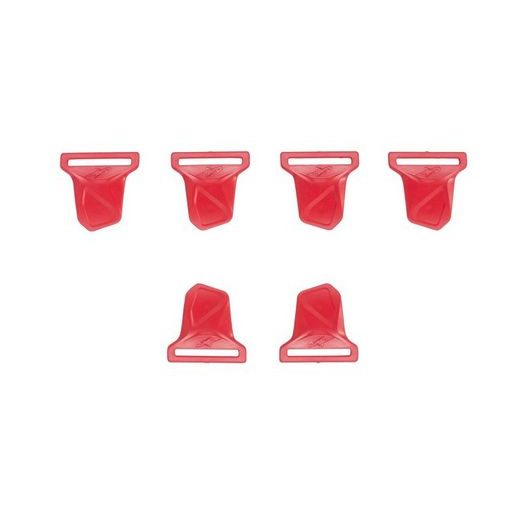 ALPINESTARS SADA PŘEZEK PRO CHRÁNIČE KOLEN BIONIC-10 A 7 (ČERVENÉ, SADA 6 KS)