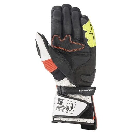 RUKAVICE SP-2, ALPINESTARS (BÍLÁ/ČERVENÁ FLUO/ČERNÁ)