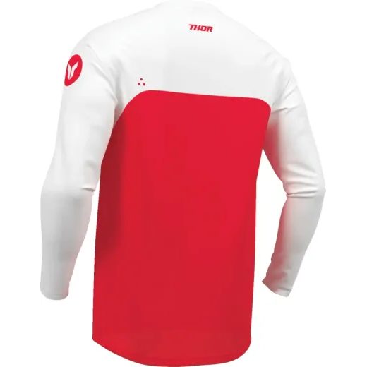 PÁNSKÝ MOTO DRES THOR RIDEMODE MENACE JERSEY ČERVENÁ/BÍLÁ
