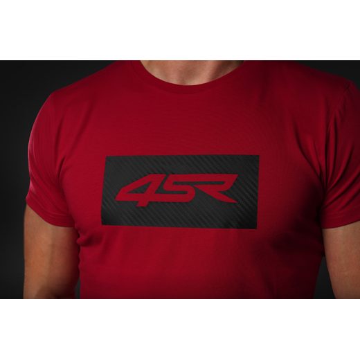 4SR PÁNSKÉ TRIČKO LOGO CARBON RED
