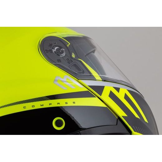 PŘILBA CASSIDA MODULO 2.1 COMPASS (ŽLUTÁ FLUO/ČERNÁ/STŘÍBRNÁ/ČERVENÁ, PLEXI S PŘÍPRAVOU PRO PINLOCK)