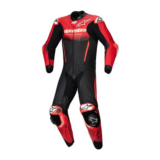 JEDNODÍLNÁ KOMBINÉZA GP-R7, TECH-AIR READY/KOMPATIBILNÍ, ALPINESTARS (ČERNÁ/ČERVENÁ) 2025