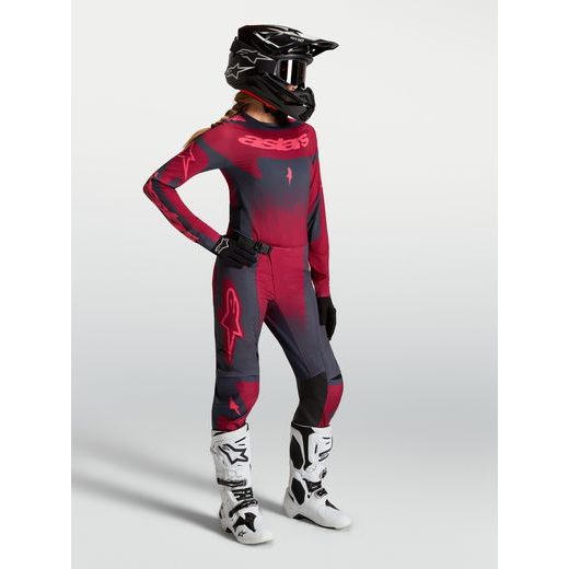 DRES STELLA TECHSTAR SWAN, ALPINESTARS, DÁMSKÉ (PURPUROVÁ/TMAVĚ ŠEDÁ/ČERVENÁ) 2027