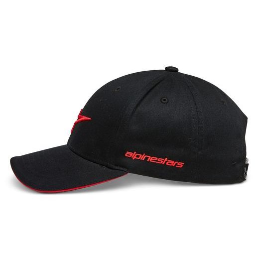 ALPINESTARS KŠILTOVKA ROSTRUM HAT (ČERNÁ/ČERVENÁ)