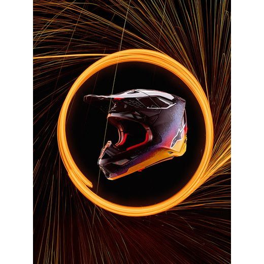 PŘILBA SUPERTECH S-M10 LIMITOVANÁ EDICE BLACK HOLE, ALPINESTARS (ČERNÁ/MULTICOLOR) 2026