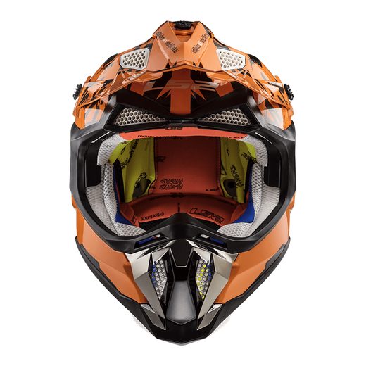 LS2 MOTOKROSOVÁ HELMA MX470 SUBVERTER EMPEROR BLACK ORANGE