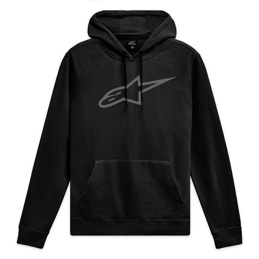 ALPINESTARS MIKINA AGELESS HOODIE 3 ČERNÁ ŠEDÁ