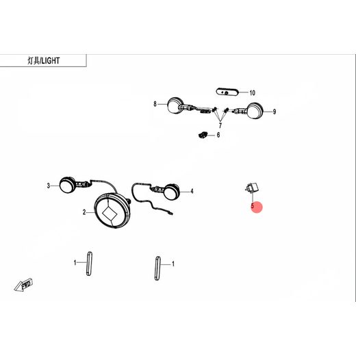PŘERUŠOVAČ BLINKRŮ CF MOTO 450CL-C - 6AQV-161000-7100