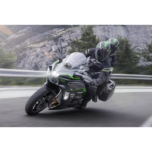 KAWASAKI NINJA H2 SX SE MY26 METALLIC CARBON GRAY / METALLIC DIABLO BLACK