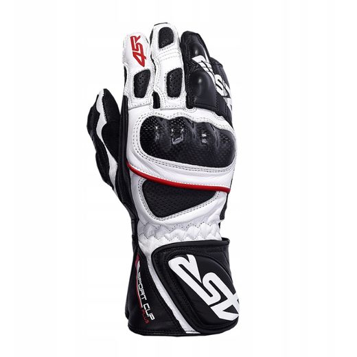 4SR KOŽENÉ RUKAVICE SPORT CUP PLUS BÍLÁ