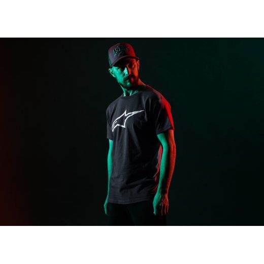 KŠILTOVKA DUNKER TRUCKER, ALPINESTARS (ČERVENÁ/ČERNÁ)